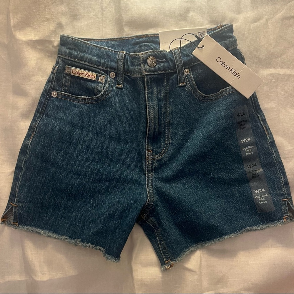 Calvin Klein Women's Blue Denim Shorts